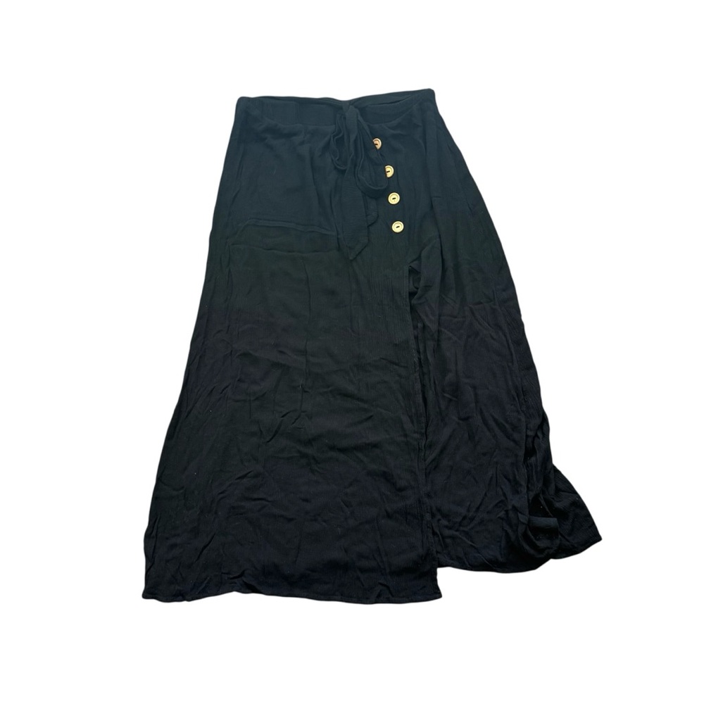 SHEIN | Black Button Maxi Skirt